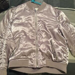 Charlotte Russe Mauve Satin Jacket
